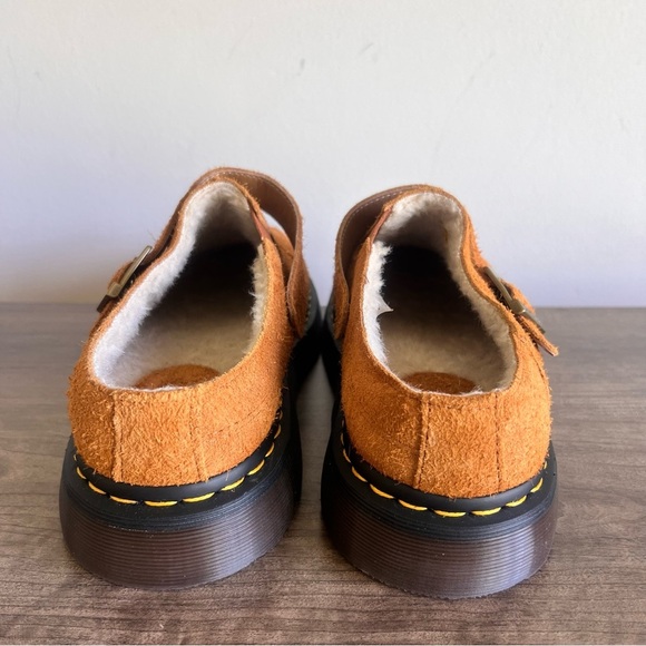 Dr. Martens NEW Unisex ISHAM Faux Shearling Lined Suede Mule Size 11 / 12 #B1904 - Picture 6 of 11